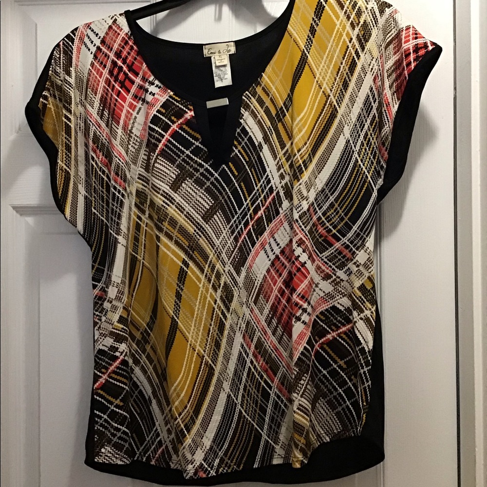 Multi-colored Tunic Top
